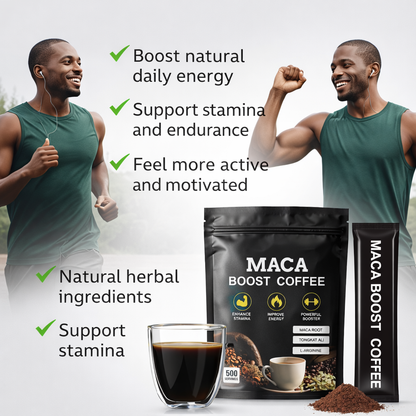 Maca Boost Coffee – Natural Energy & Stamina Support for Men